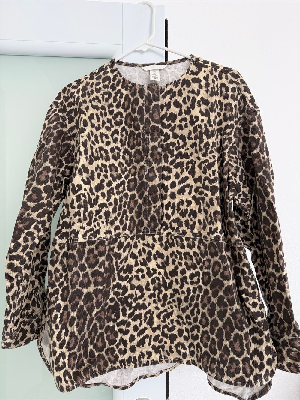 Twill Blouse H & M Animal Print